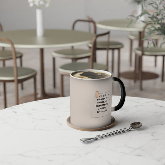 Color-Changing Coffee Mug with Motivational Quote